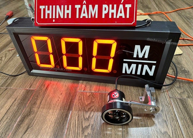 do chiều dài bằng bánh xe encoder cao su